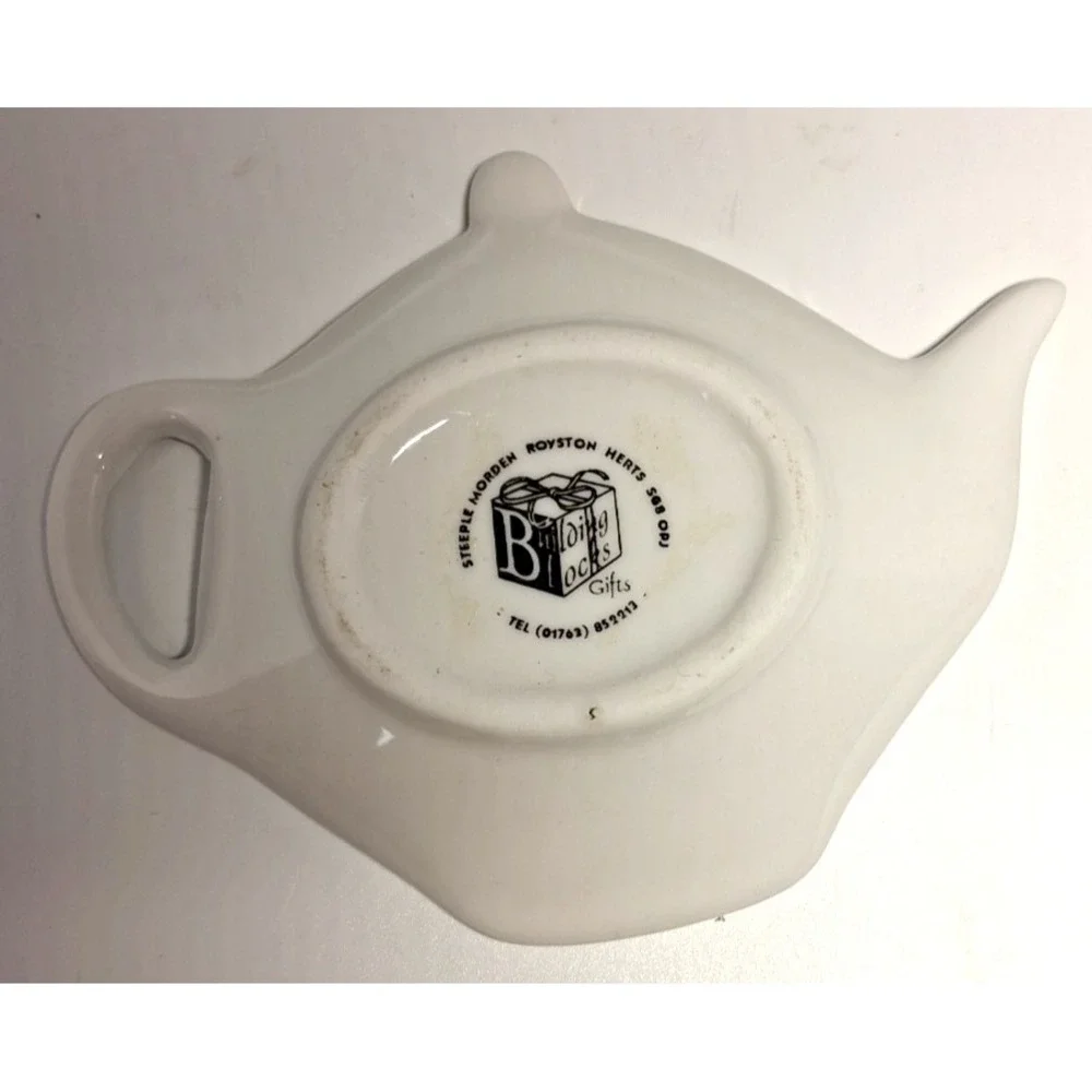 Westminster‎ Abbey Souvenir Teabag Holder Plate Teapot Shape